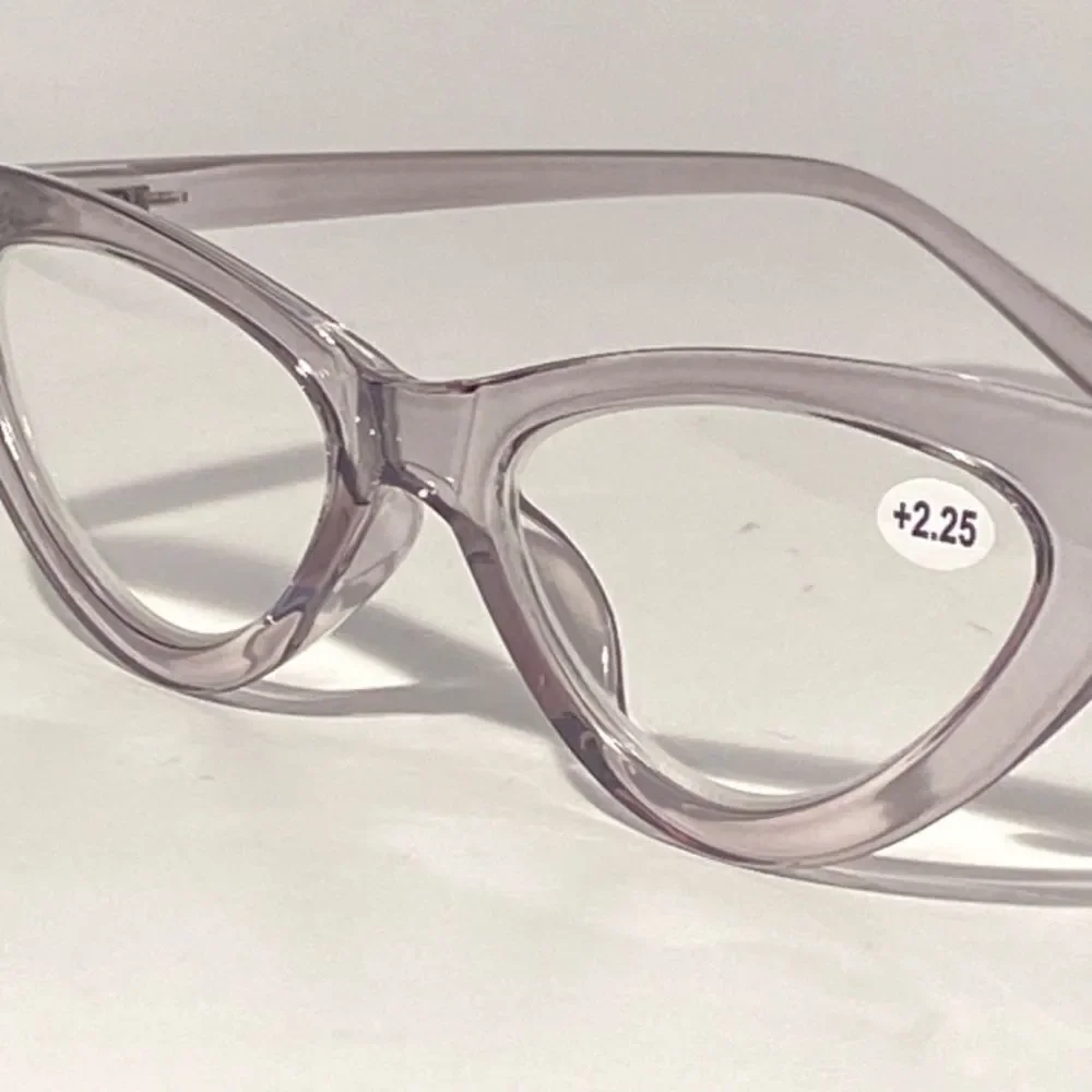 1342 Emma Cateye Reading Glasses 2.25 Grey Readers NWT